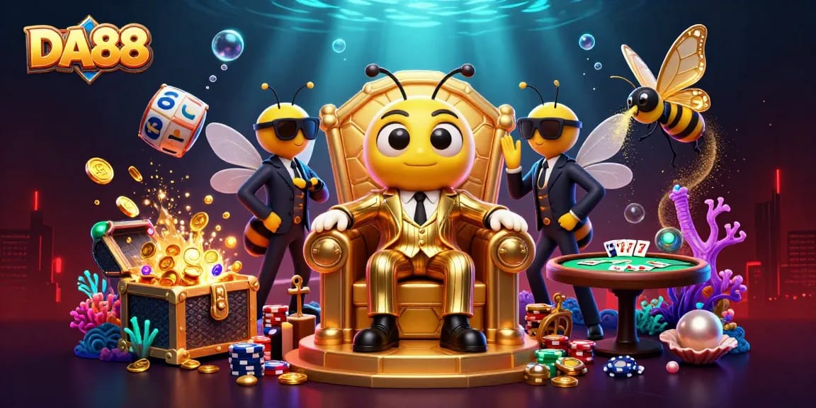 Experience thrilling gameplay strategies with DA88 in a vibrant casino scene.