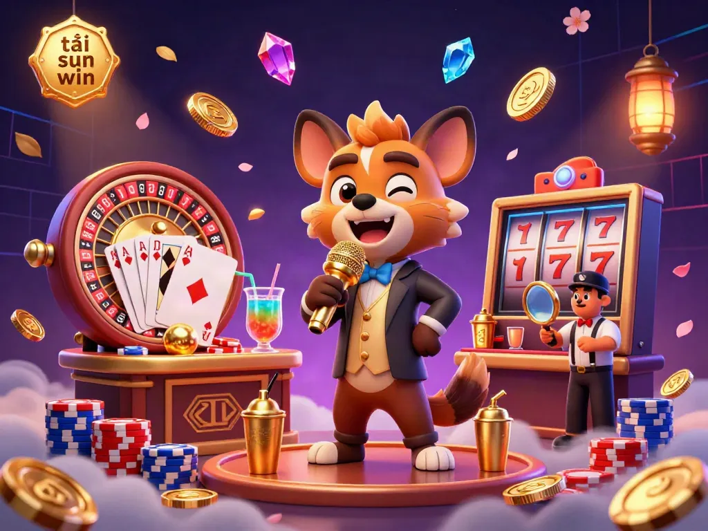 Join the excitement and tải sun win with a vibrant 3D casino scene filled with lively characters and sparkling treasures.