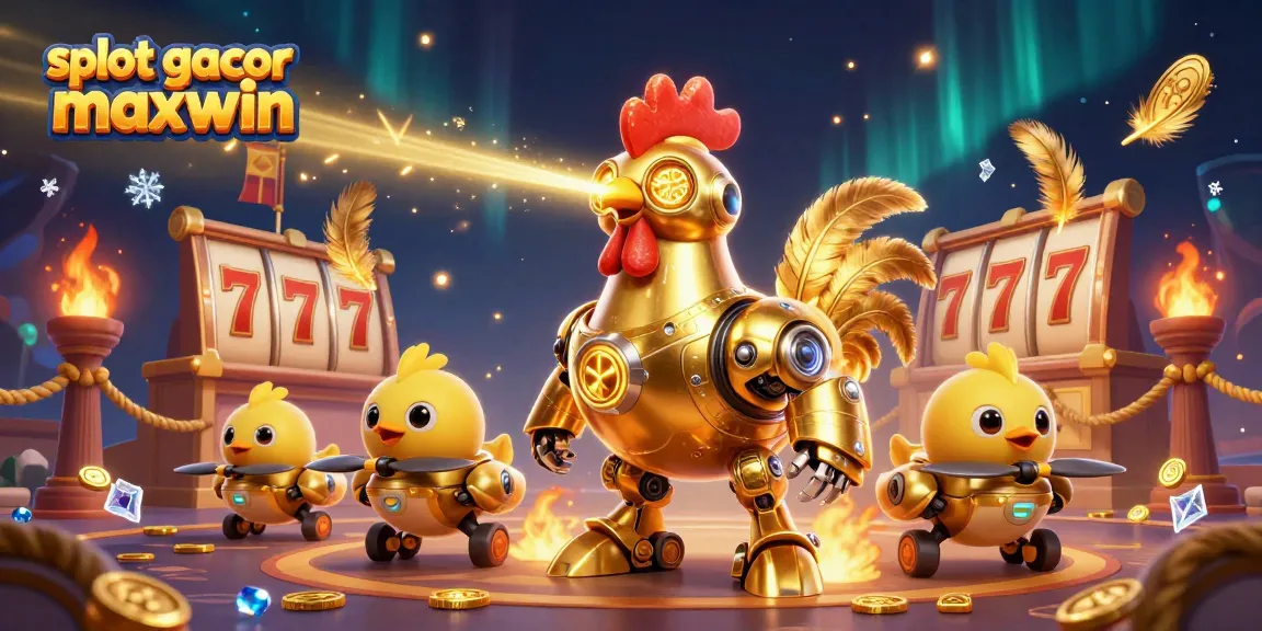 Experience thrilling wins with slot gacor maxwin in this vibrant 3D casino illustration.
