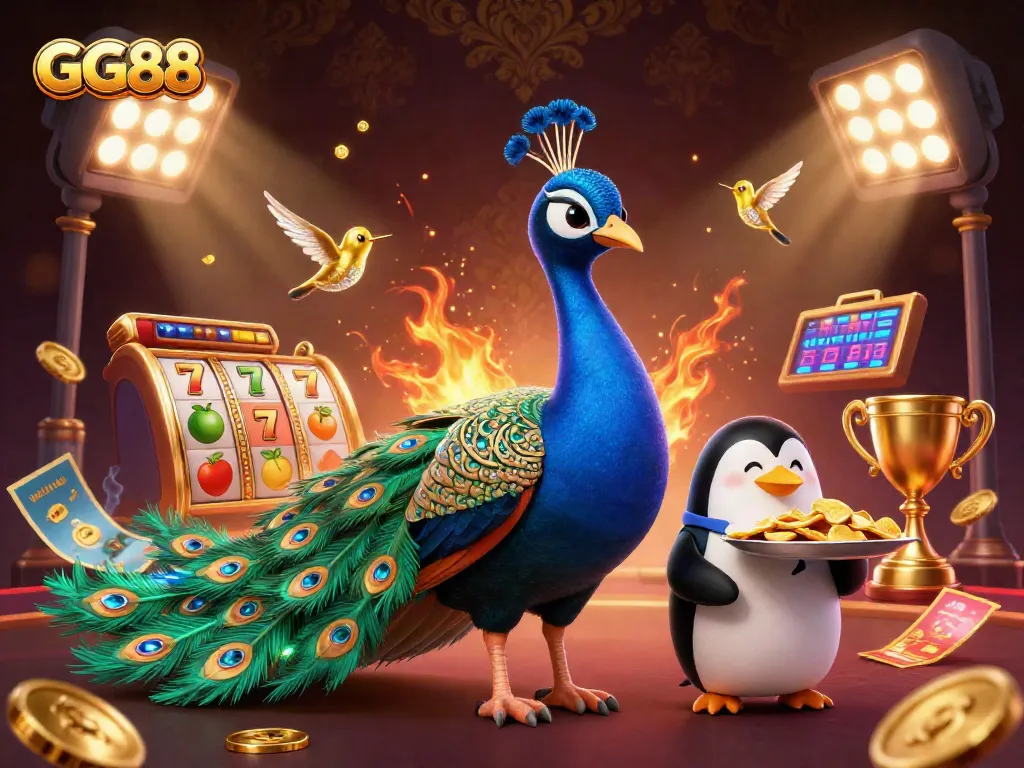 Experience the excitement at GG88 with glamorous casino action and vibrant characters.