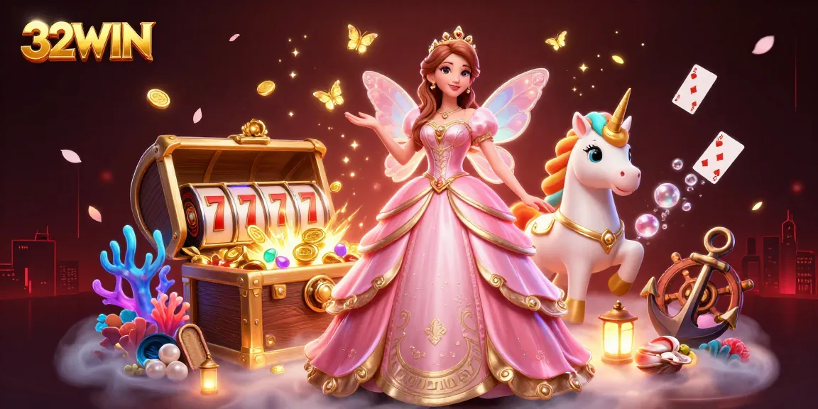 Win exciting gaming prizes at 32WIN with vibrant slots and stunning characters!