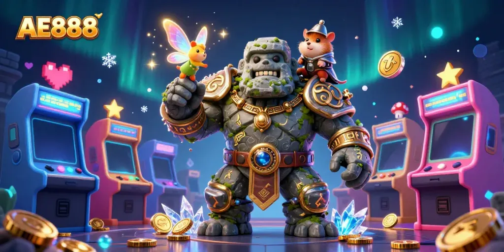 Explore engaging games at AE888 casino with lively characters and enchanting elements.