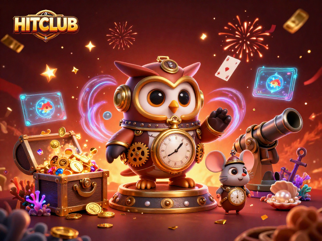 Experience the excitement at HITCLUB with vibrant 3D casino elements and dynamic gameplay visuals.