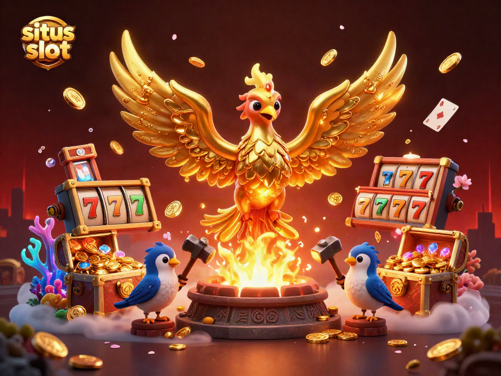 Experience the excitement of situs slot games with vibrant visuals and dynamic design elements.