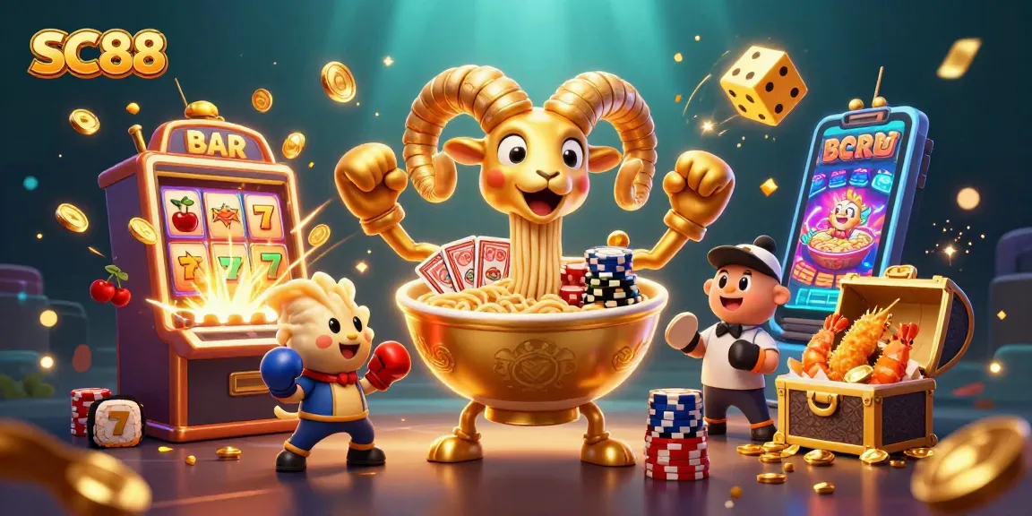 Engage with SC88's vibrant casino experience featuring dynamic characters and a jackpot-winning atmosphere.