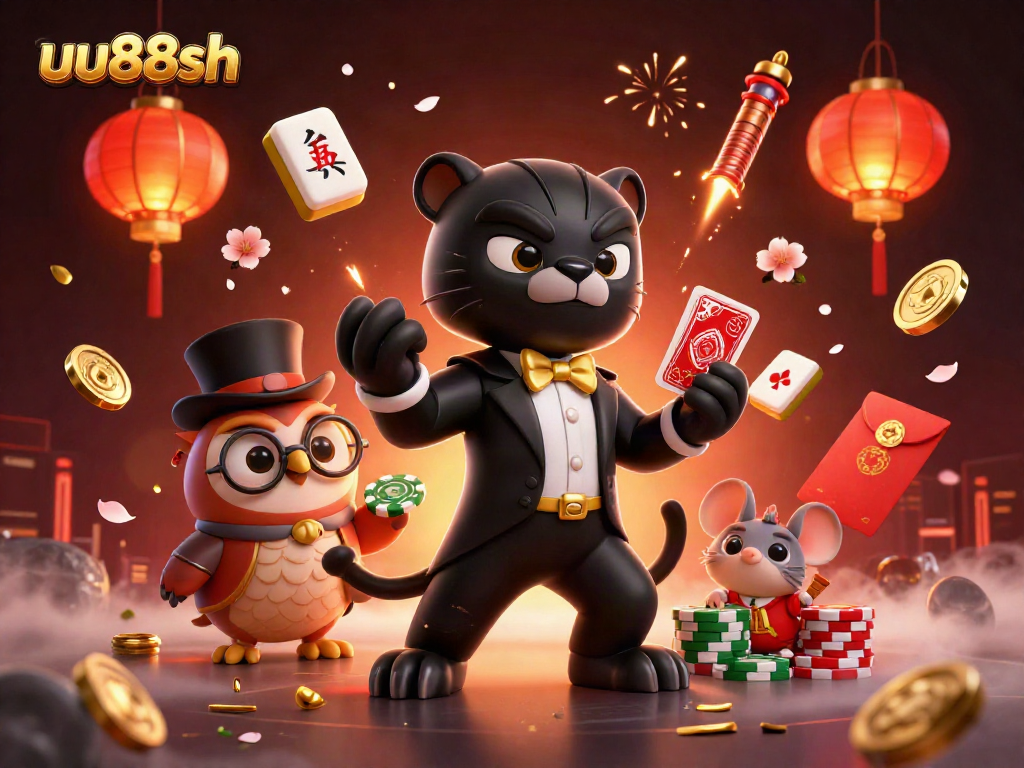 Engage with thrilling games at uu88sh, featuring stylish characters and vibrant casino elements.