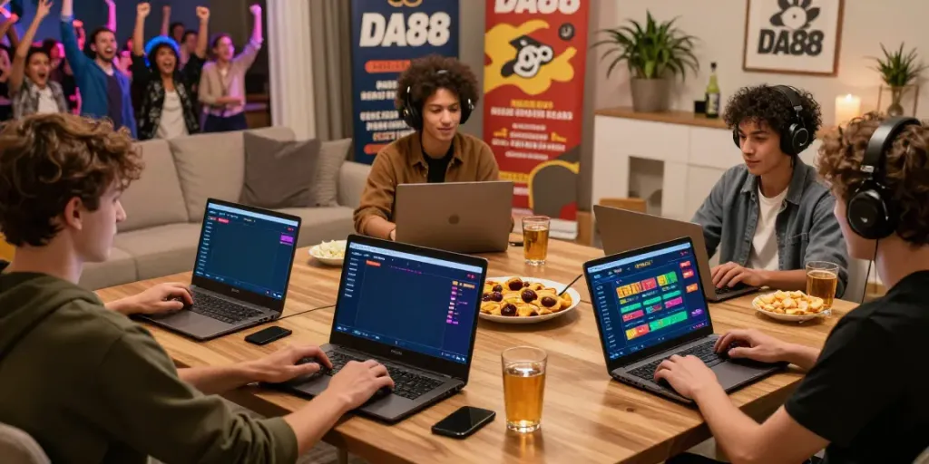 Players enjoying thrilling gaming experience on DA88 platform.