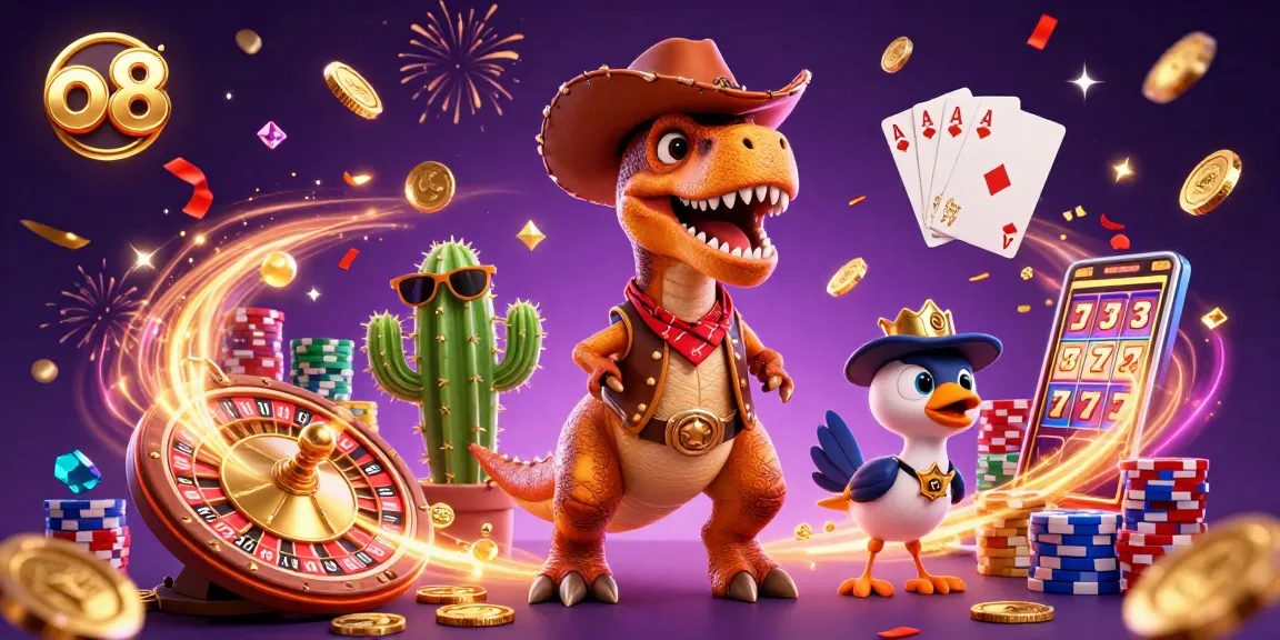 Win big with o8's exciting games featuring playful characters and dynamic casino elements.