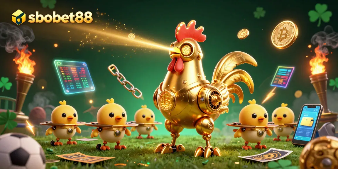 SBOBET88 elevates sports betting with dynamic visuals showcasing thrilling betting elements.