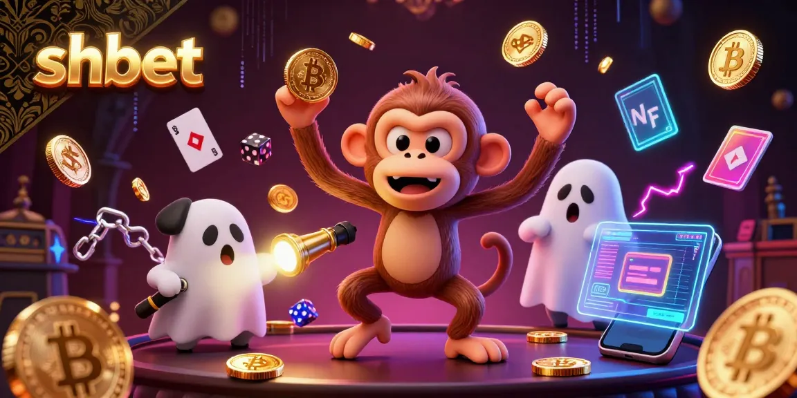 Engage with the exciting world of shbet as a playful ghost monkey juggles golden treasures in a haunted casino.