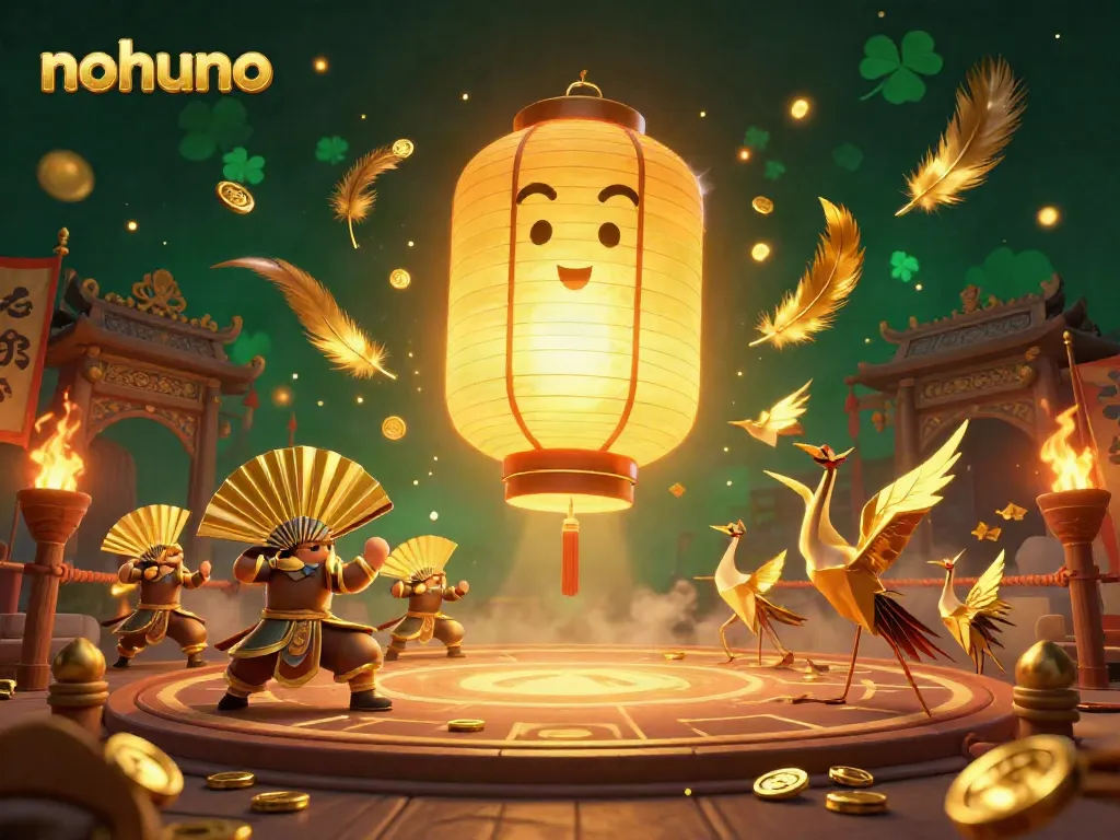 Experience the thrilling gaming world of nohuno with a vibrant, magical casino illustration.