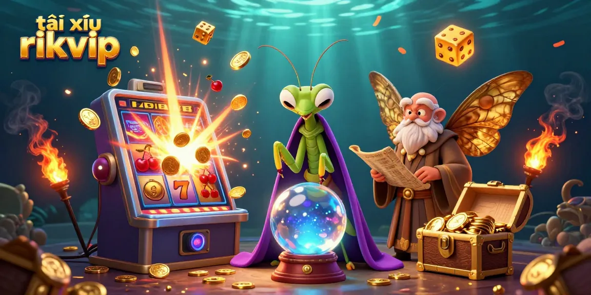 Engage with tài xỉu rikvip as a mystical fortune teller reveals secrets over a dazzling jackpot burst.
