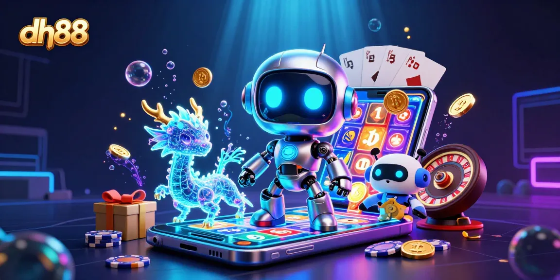 Engage with dh88, exploring thrilling casino games amidst dazzling graphics and vibrant slot elements.