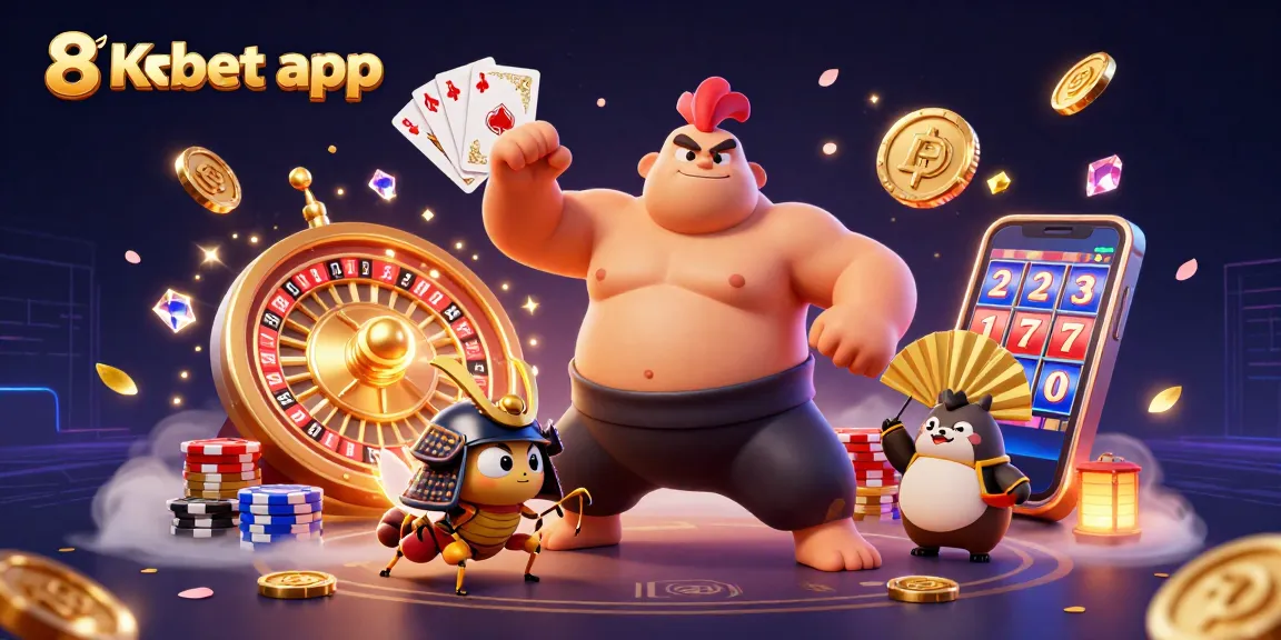 Experience the excitement of betting with the 8xbet app in an ultra-detailed scene of casino action.