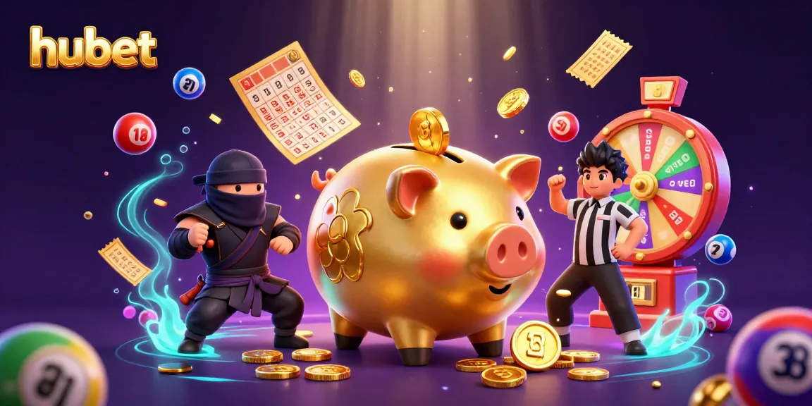 Experience thrilling gameplay at hubet with this vibrant 3D casino illustration featuring exciting elements.