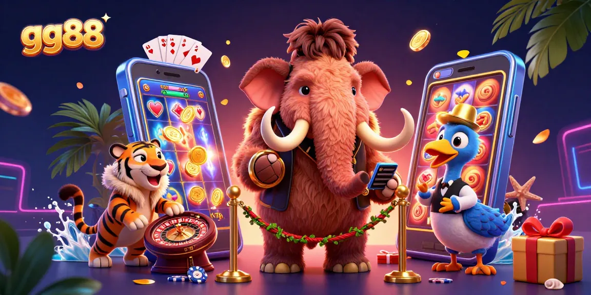 Experience the vibrant gg88 casino scene with exclusive characters and exciting game elements.