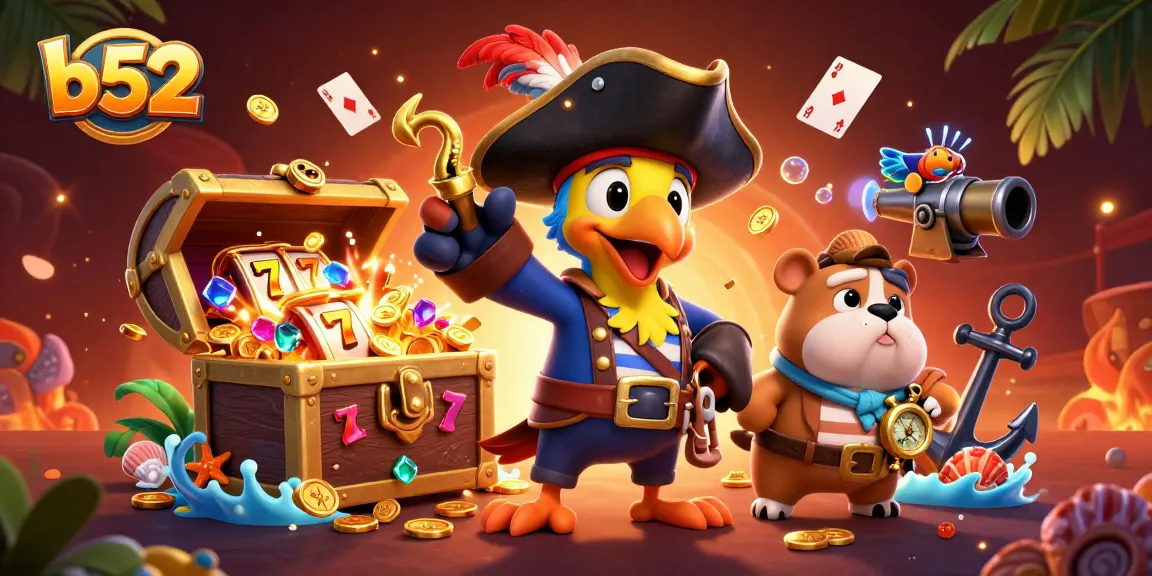 Experience thrilling gameplay at b52 with vibrant slot games and enchanting characters in a lively casino scene.