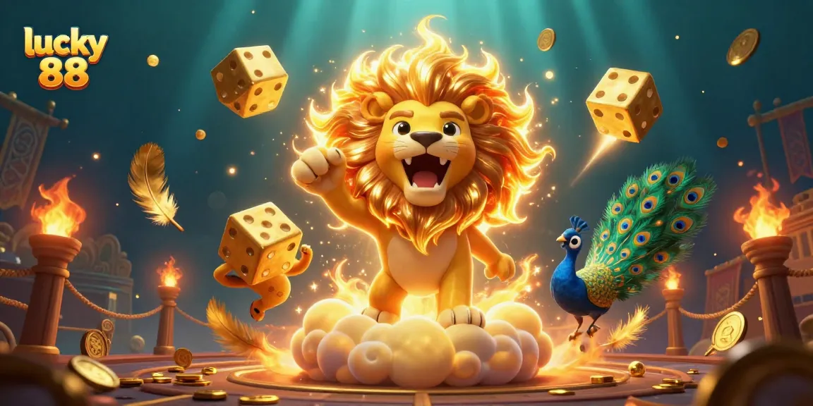 Engage in the exciting world of lucky 88 slot machines, featuring vibrant characters and dynamic casino elements.