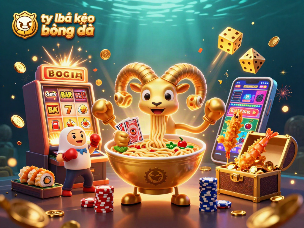 Bettors check tỷ lệ kèo bóng đá in an exciting 3D casino illustration showcasing vibrant characters and games.