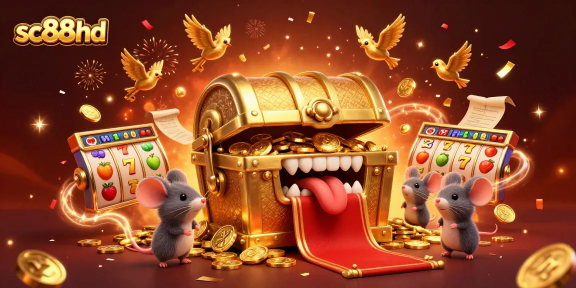 Engage with the sc88hd treasure chest as it attracts adventurer mice with golden riches and casino elements.
