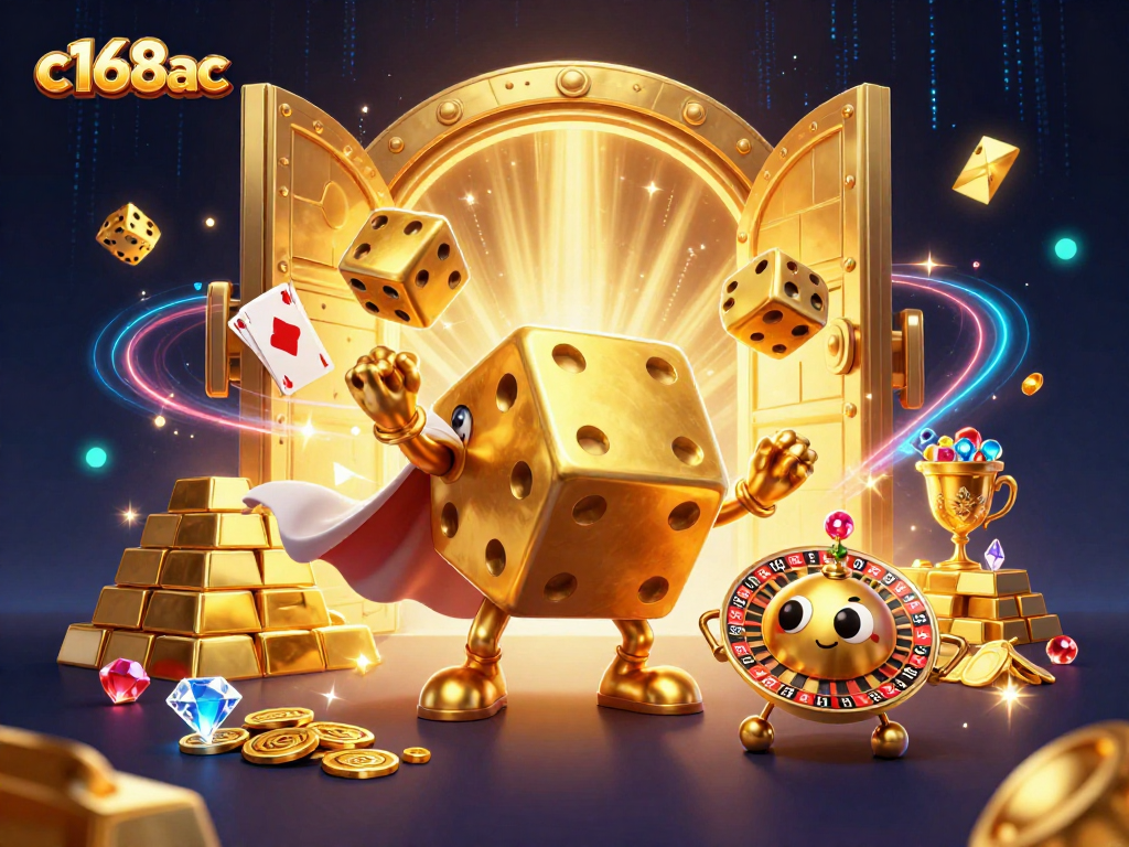 Experience the thrilling action at c168ac with golden dice juggling and treasures galore!