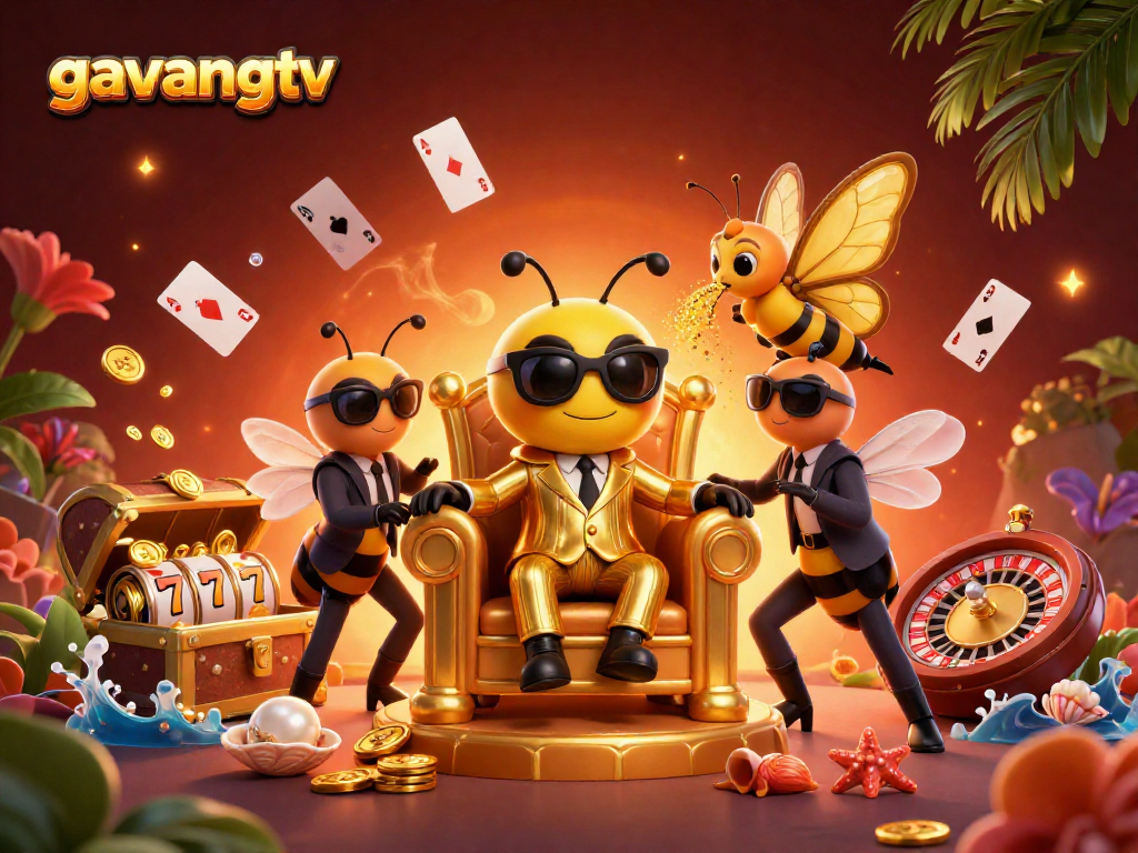 Engage with dynamic gambling action at gavangtv, showcasing a vibrant casino scene.