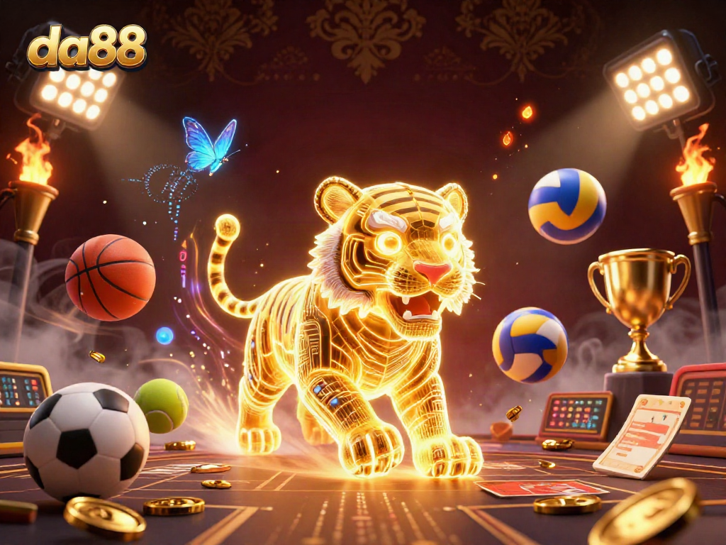 Experience thrills at da88, where golden tigers illuminate the sports betting landscape.