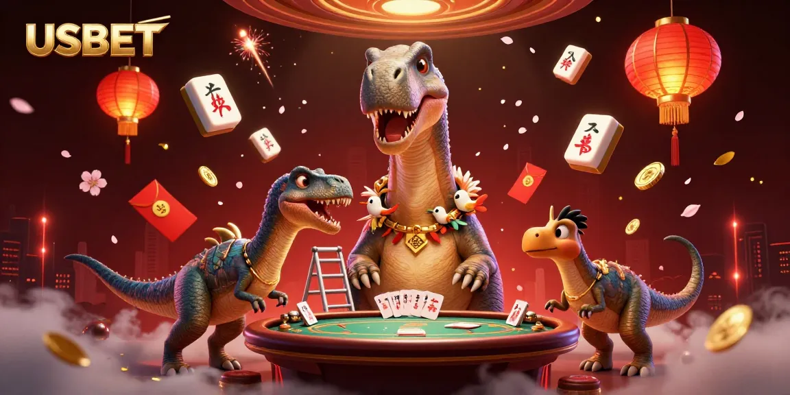 Experience winning strategies at USBET with an entertaining 3D casino scene featuring dynamic characters and elements.