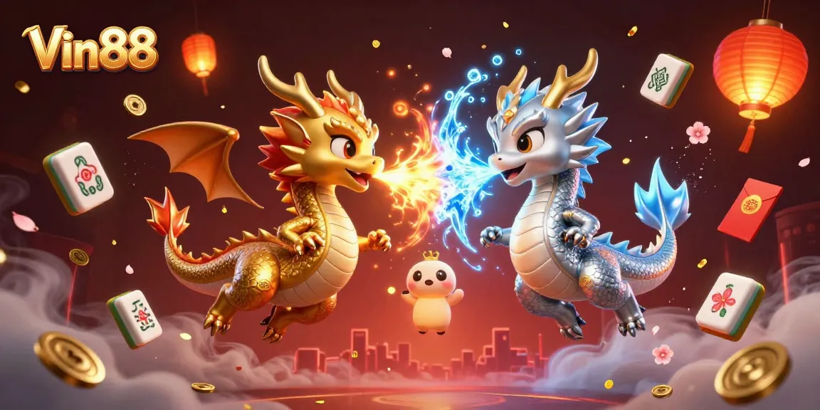 Experience exciting action at Vin88 with captivating dragons and vibrant casino elements.