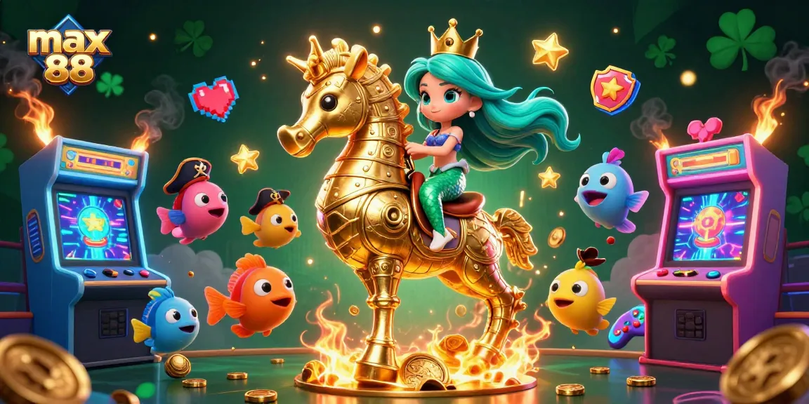 Engage with the excitement of max 88 slots and jackpots in 3D casino fantasy art.