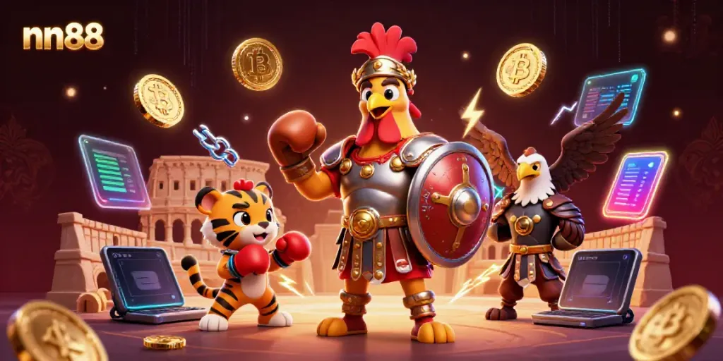 Engage in exciting gambling adventures with nn88 in a vibrant 3D casino showdown.