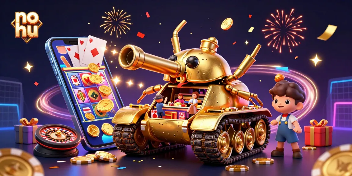 Experience the thrilling world of no hu gaming as coins erupt and confetti flies in this vibrant casino scene.