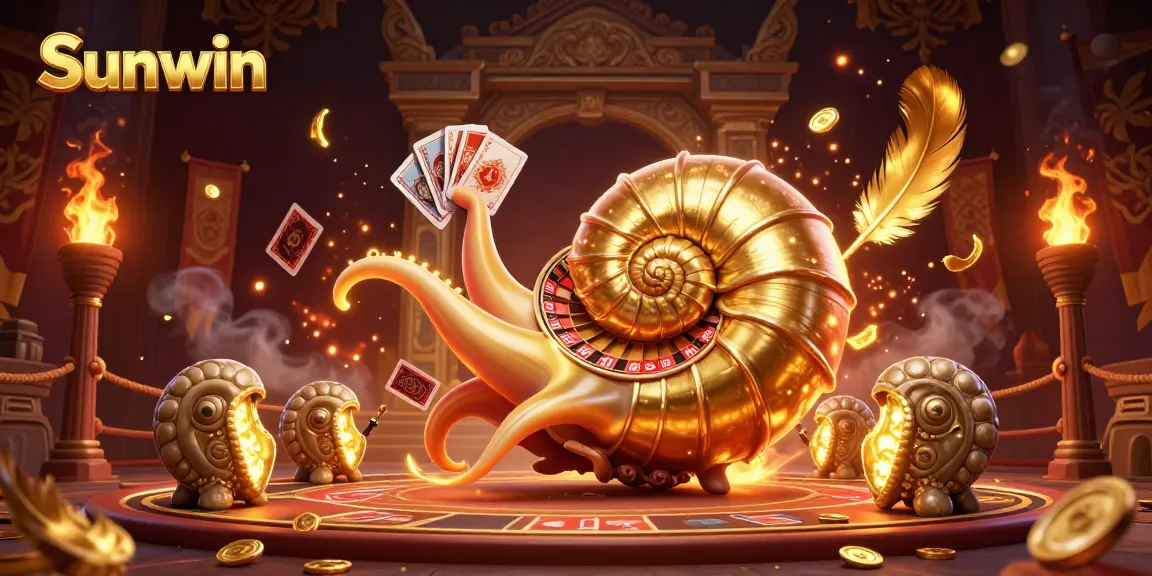 Experience the thrill of Sunwin with an interactive casino scene filled with vibrant characters and dynamic elements.