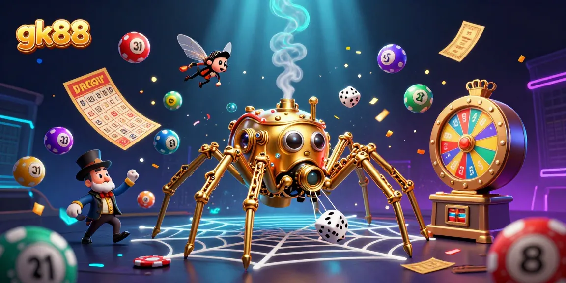 Engage with gk88's thrilling online gaming experience featuring vibrant casino illustrations.