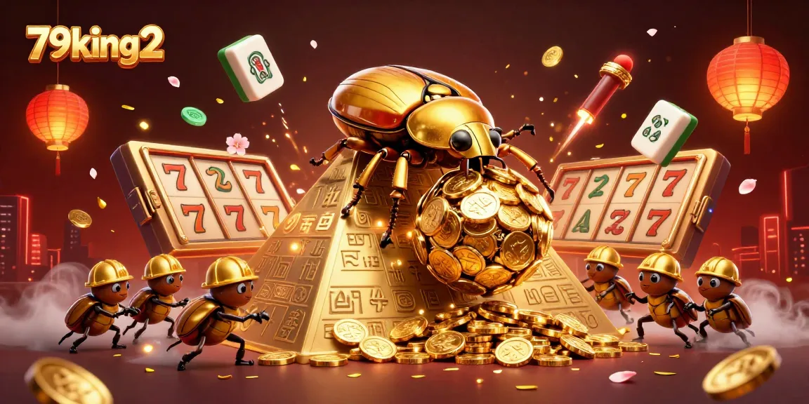 Spin the reels of 79king2's online slots with a dazzling golden coin adventure.