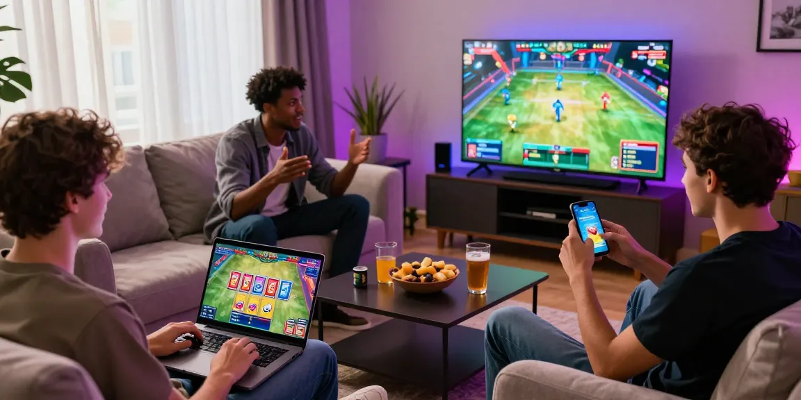 Players enjoying Sun win gaming experience in a cozy living room.