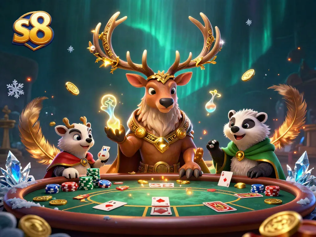 s8 elevates casino thrills with vibrant characters and dynamic gaming elements in an engaging scene