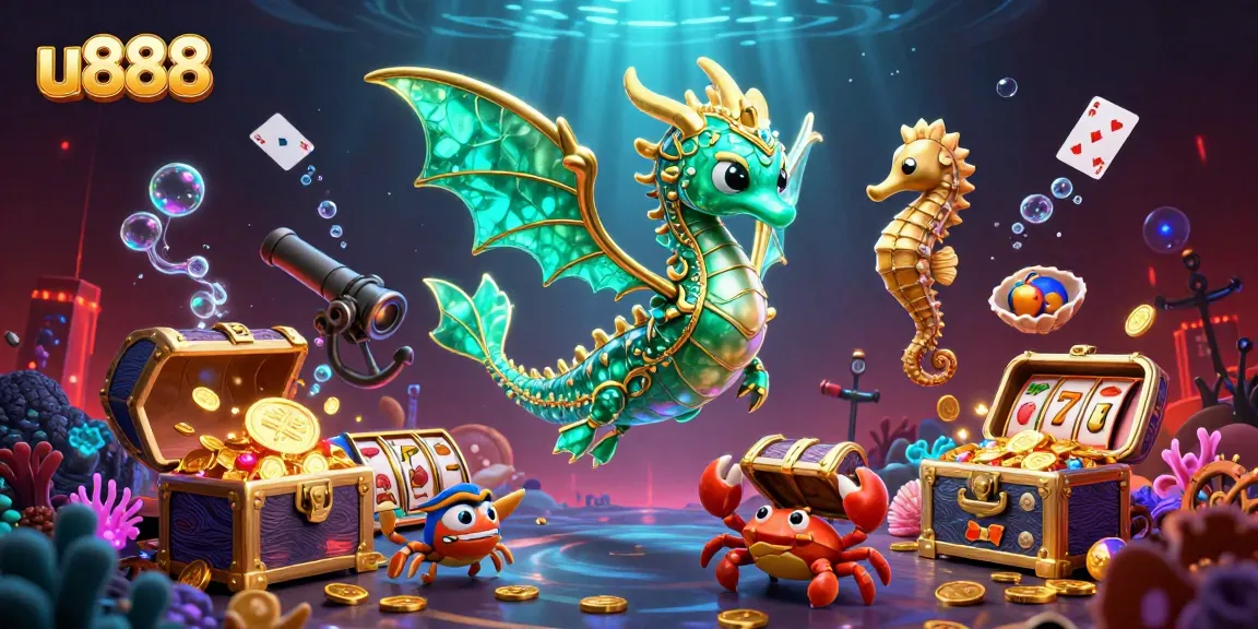 Engage with exciting u888 gaming opportunities featuring vibrant underwater casino elements.