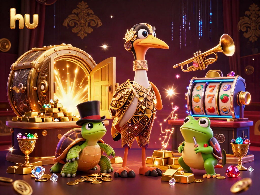 Experience the thrill of hu with vibrant slots action, gleaming treasures, and dynamic characters.