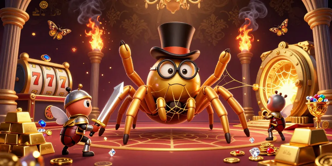 Join the excitement at jun88's casino with a stunning 3D illustration depicting action-packed gaming elements and lively characters.