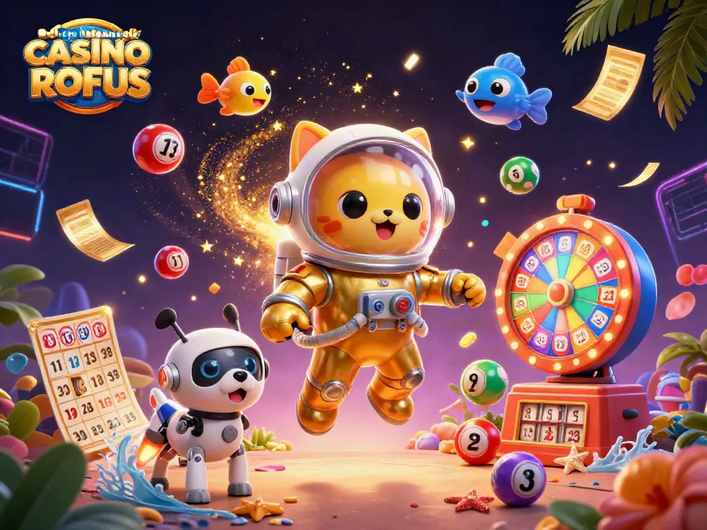 Engage in fun and exciting games at udenlandsk casino uden ROFUS with vibrant, colorful elements.