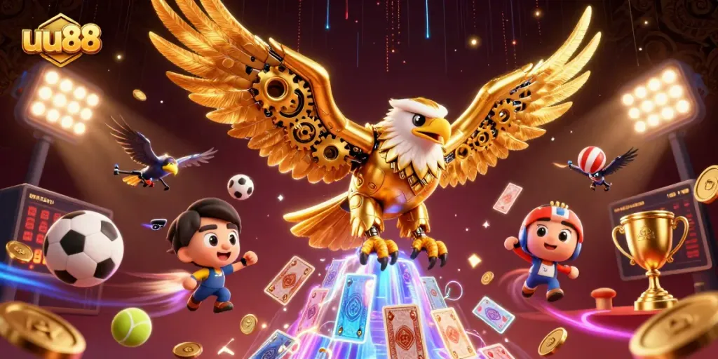 Experience the thrill of uu88 betting with vibrant gaming action and detailed 3D elements.