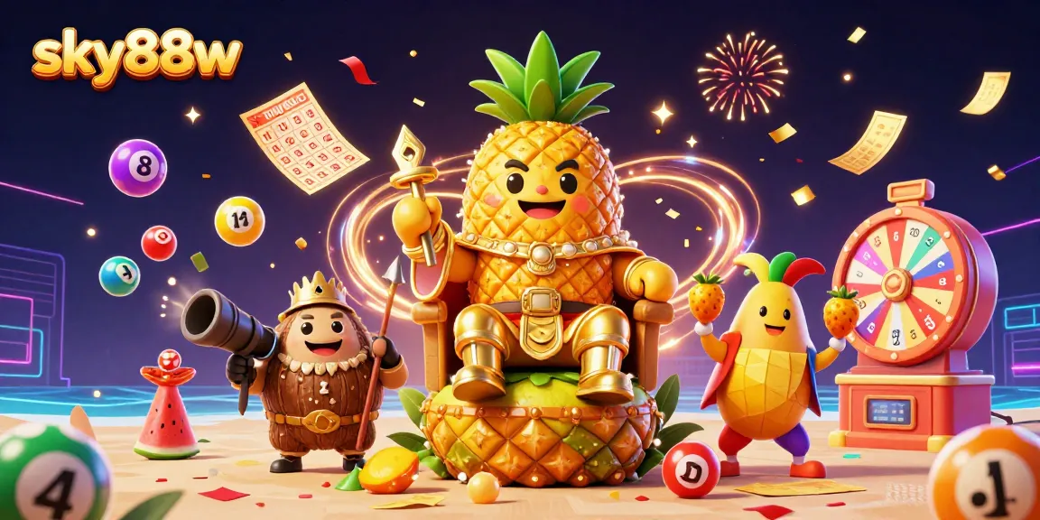 Experience exciting moments with sky88w in a dynamic casino-themed illustration featuring colorful elements.
