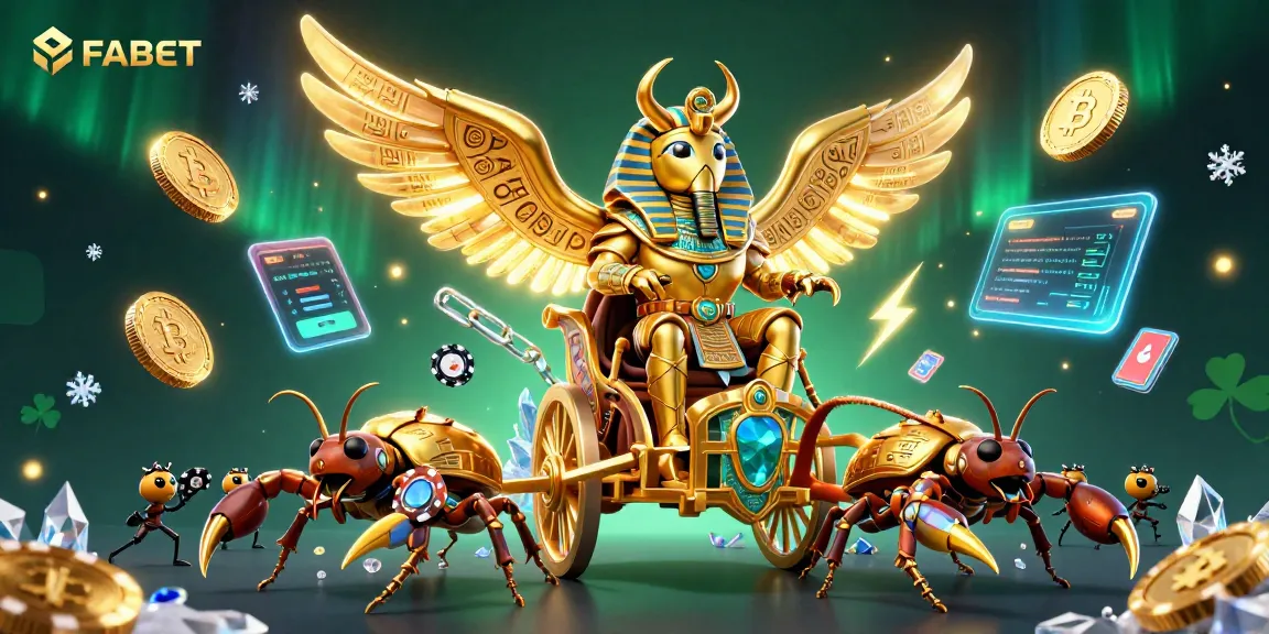 Experience FABET's vibrant online casino world with dazzling 3D characters and dynamic crypto elements.