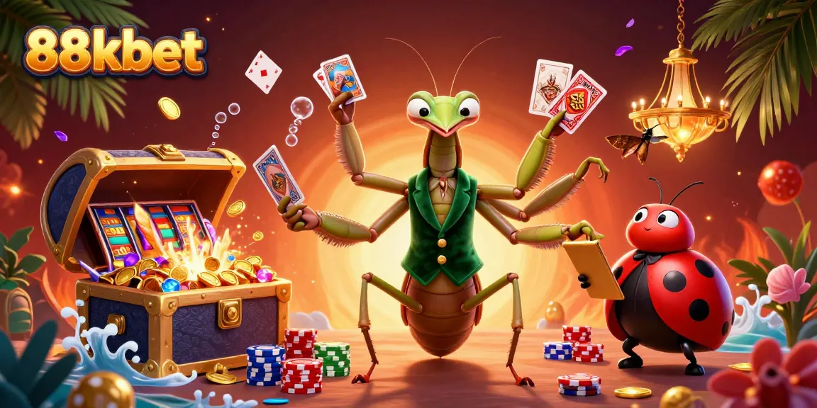Experience thrilling gameplay at 88kbet with vibrant casino elements and engaging characters.