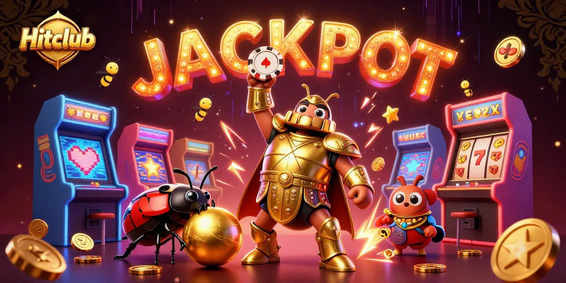Experience the excitement of Hitclub's casino games in this vibrant digital scene.