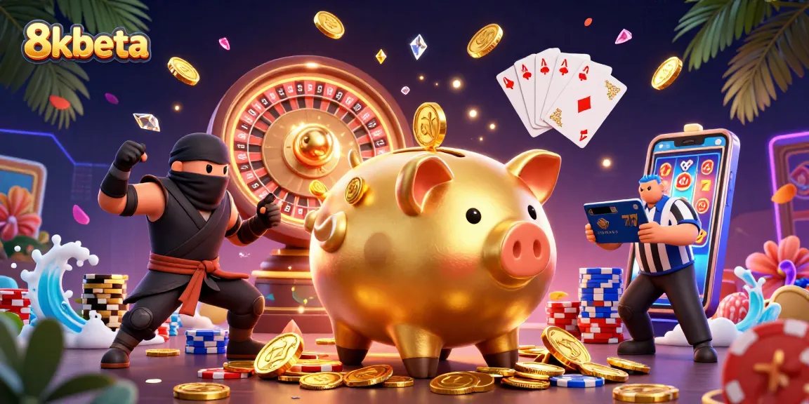 Engage in exciting gameplay at 8kbeta with dynamic casino characters in action, showcasing thrilling gambling elements.