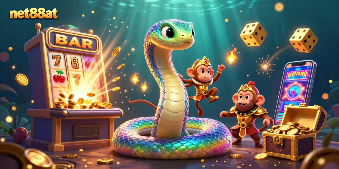 Experience the thrill of winning at net88at with dynamic casino gaming, featuring vibrant characters and jackpots.