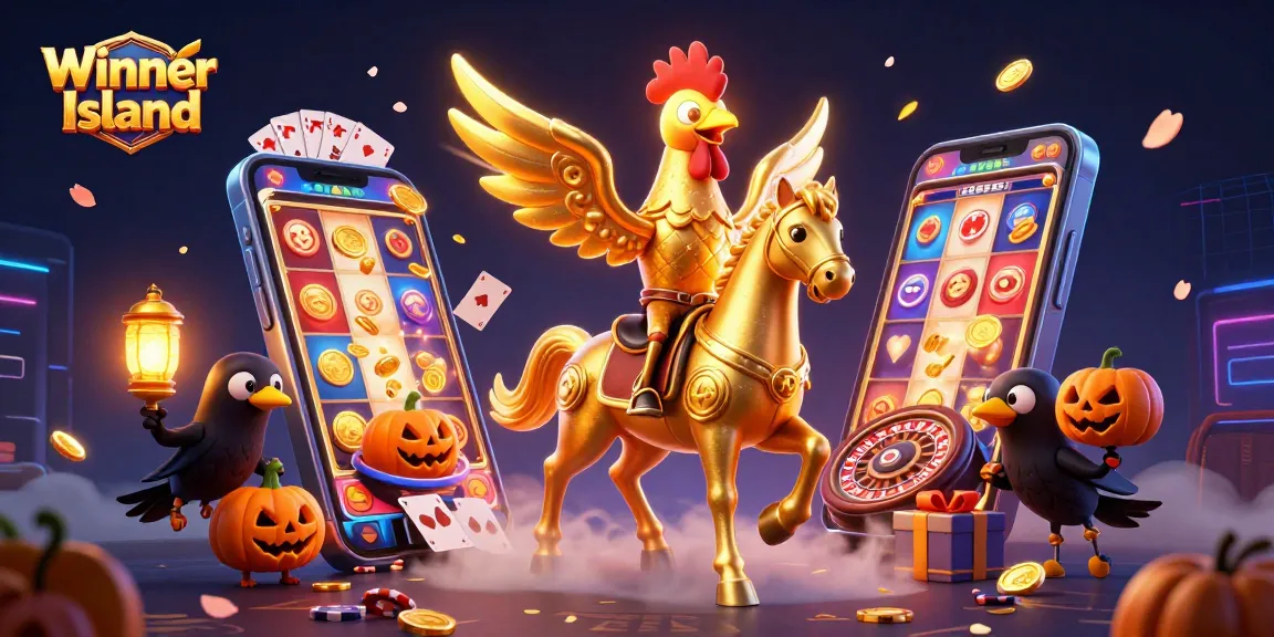 Experience the thrills of Winner Island Casino with unique characters and exciting game elements.