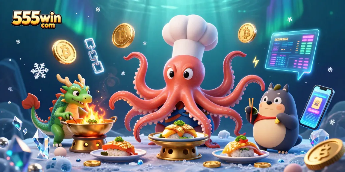 Experience the thrilling action of gaming with 555win com, featuring colorful characters and casino elements.